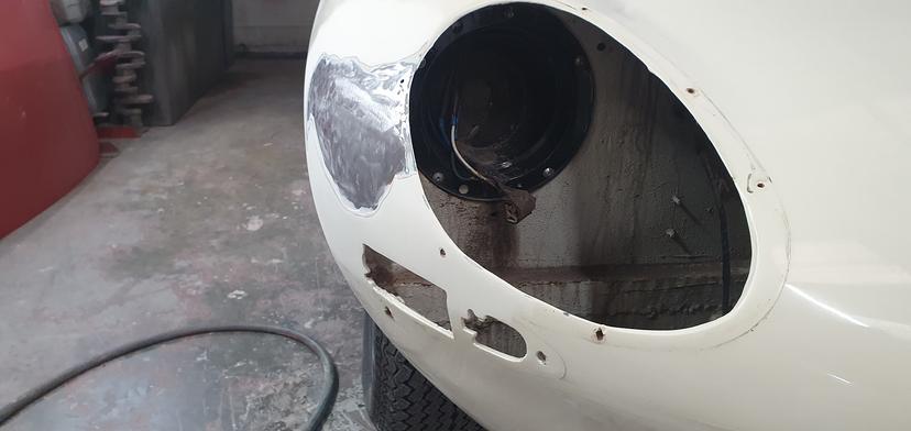 E-type Front Bumper Dent Repair 2