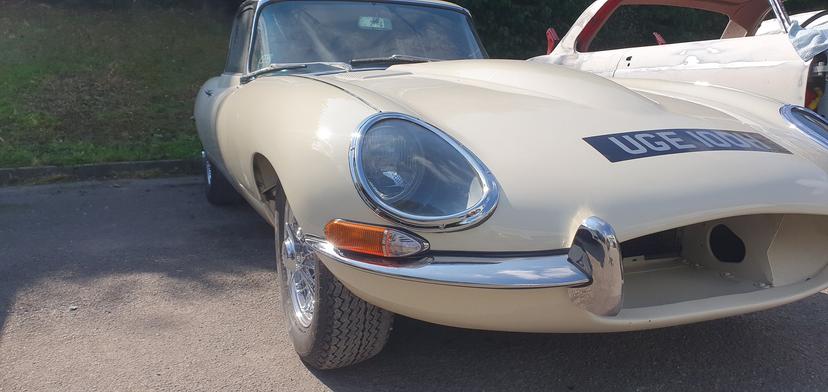 E-type Front Bumper Dent Repair 6