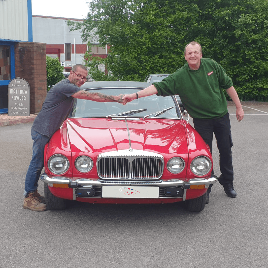 Thruxton Jaguar Handover